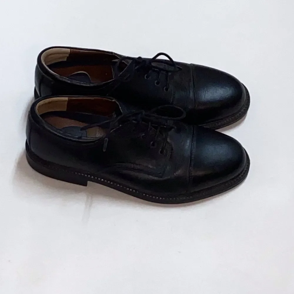 Dockers Classic Black Men's Leather Derbys Size 10.5W